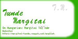 tunde margitai business card